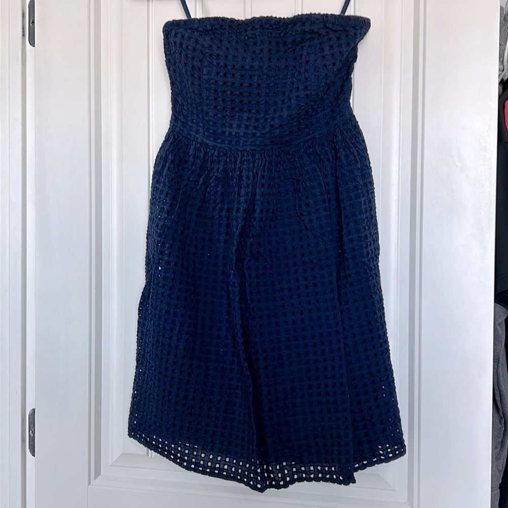 Old Navy strapless navy blue sundress size 6P
